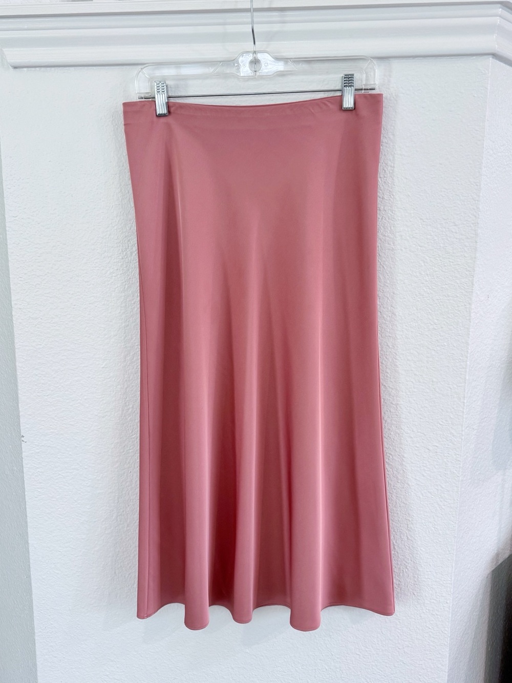 J. Crew Rose Pink Slip Skirt SZ M
